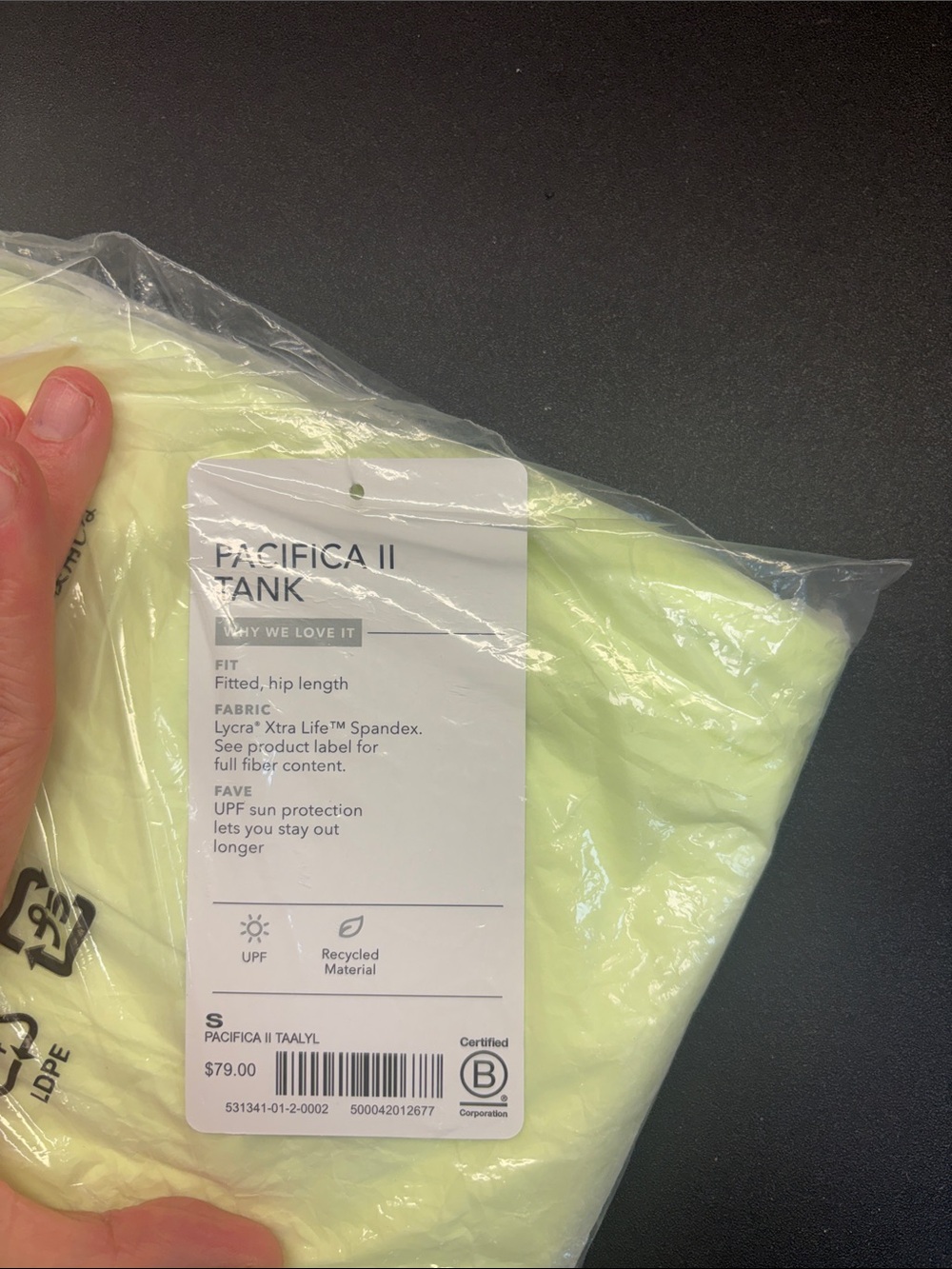 NWT Athleta Small Pacifica II 1/4 Zip Contoured UPF Protected Tank Top in ALYL - Picture 5 of 9